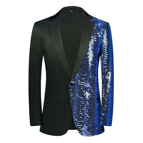 Smoking à paillettes noir pour homme veste ajustée chic de bal
