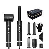 Hair Dryer Brush,7 in 1 Auto Air Curling Iron Set 3 Temperature 1000W Powerful Negative Ionic Hair Styler, 60000RPM Air Styler, Multi-Hair Styling Brush