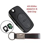 audi a3 schlüssel anlernen nach batteriewechsel Kompatibilität: Kompatibel mit Audi A1 A3 A4 A6 A8 TT (433 MHz ID48 Chip 4D0837231R) und andere. (Es wird kein Schlüssel-Emblem, keine Bedienungsanleitung enthalten).