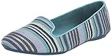 Hush Puppies Women's Flossie Chaste Slip-On Loafer, New Teal Stripe, 11 M US