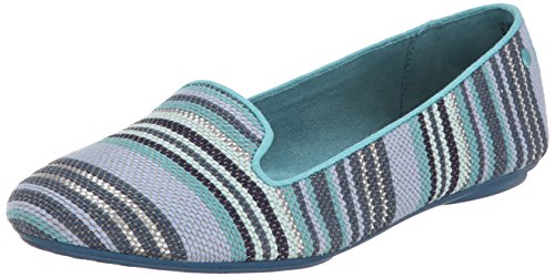 Hush Puppies Women's Flossie Chaste Slip-On Loafer, New Teal Stripe, 11 M US