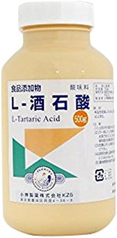 Kosaki Pharmaceutical L-Tartaric Acid (Food Ingredient), 17.6 oz (500
