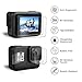 Deyard Accessories Kit for GoPro Hero 8 with Silicone Rubber Protective Case + 4pcs Ultra Clear Tempered Glass Screen Protector + 2pcs Display HD Lens Protector with GoPro Hero 8 Black