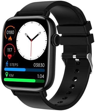 MTech Smart Watch, Blood Pressure, Heart Rate Monitor for Health, Fitness Tracker, Blood Oxygen O2% Detection, Sleep Monitoring, Bluetooth, 1.9'' Touch Screen Fitness Watch for Android-iPhone iOS