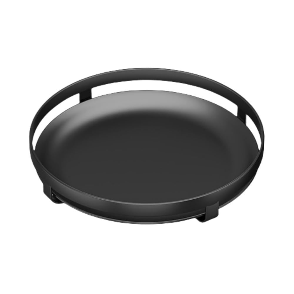 Goxyffmnv Rotating Seasoning Rack, Metal Spice Rack, Circular Storage Tray, Desktop Organizer, Multi Functional Organizer Stand for Kitchen, Bathroom, Living Room(13.8 * 13.8 * 2in)
