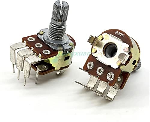 Interrupteur potentiomètre B10K double volume axe prune 15mm 148 16 type - 3