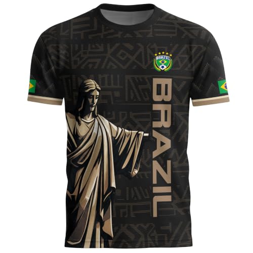 RustField Co. Brazil Soccer Jersey Men Brazilian Jerseys Brazil Soccer Jerseys Brazilian Jersey Soccer (XL)
