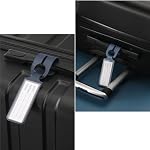 8 PCS Waterproof Leather Luggage Tags with Name Id Card, Travel Luggage Tag, Durable Travel Accessories (8 Colors)