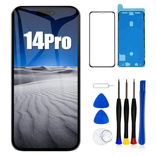 EFAITHLIFE für iPhone 14 Pro Austausch des LCD-Bildschirms 6 1 Zoll Display-Digitalisierer Montage Touchscreen mit Reparaturwerkzeug für die Rahmenmontage