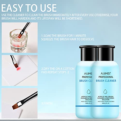 Acrylic Monomer & Brush Cleaner, 58 ml, Nail Kit miniatura 7