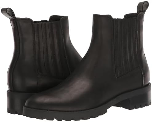 Dolce Vita Women's FRAYA Fashion Boot, Black Leather H2O, 8.5 | Image 6