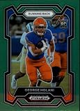 2024 Panini Prizm Draft Picks Prizms Green #167 George Holani Boise State Broncos RC Rookie Official NCAA Collegiate Football Card (Stock Photo Shown, Card Near Mint to Mint)
