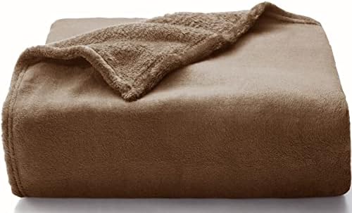 WAVVE Flannel Fleece Blanket Navy Queen Size 220x240cm, Super Soft Large Sofa Throw, Cosy Fluffy Warm Solid Bed Couch Blanket Versatile Microfiber Blanket, Navy Blue, 240x220cm