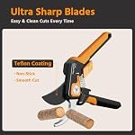 PrunePro Pruning Shears Gardening Scissors Set Professional Hand Pruner Sharp Stainless Steel Blade Garden Scissors Plant Flower Garden Clipper Orange