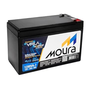 Bateria para Nobreak 12V 7Ah Estacionária Tecnologia VRLA AGM Moura