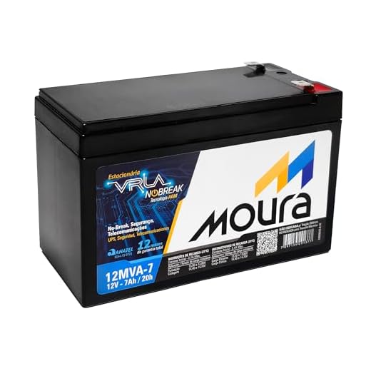 Bateria para Nobreak 12V 7Ah Estacionária Tecnologia VRLA AGM Moura