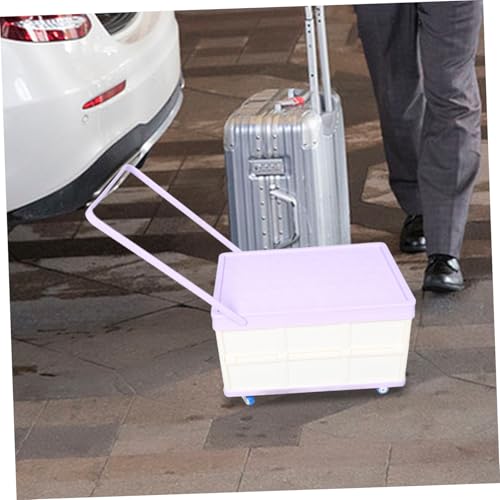 Boîte de rangement à roulettes pliable pour libérer de l'espace facilement