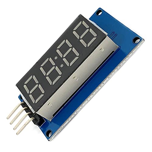 Kiro&Seeu 2Pcs Tm1637 4 Bits Digital Tube Led Display Module With Clock Display Tm1637 Relay Board Compatible With Ar-Duino Uno R3 #TOP3