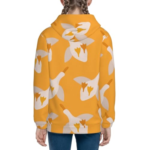 Flying Ducks Kid Hoodies Boys Zip Up Sweatshirts Girls Pullover with Pocket 5