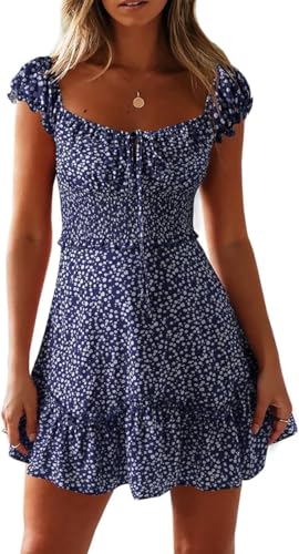 Robe d'été sexy fleurie contre la chaleur pour rester fraîche et élégante