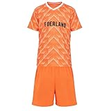 2026 Fútbol Copa Niño Camiseta + Pantalones Cortos Set Aficionados Fútbol Deporte Informal Entrenamiento Bandera Nacional Niñas Niños Adolescente Secado Rápido Jersey 100-170cm Holanda 8 Años