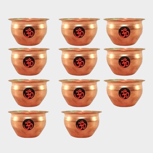 Image of 11 Copper Pots Shudh Ganga Jal - Holy Water from Haridwar for Pooja, Home & Temple Use | Pure Gangajal for Janmashtami, Sawan, and All Religious Rituals |