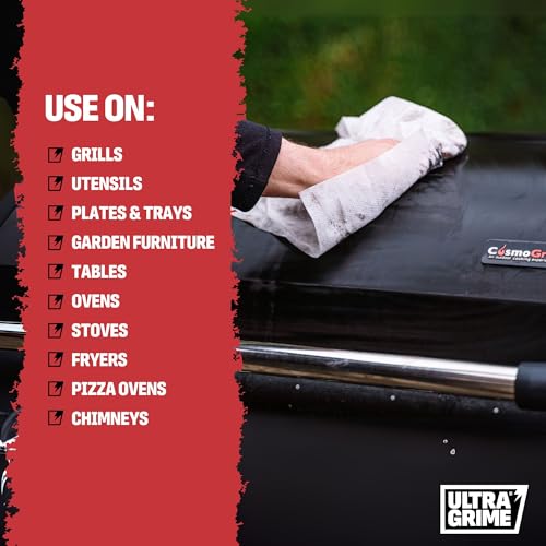UltraGrime BBQ Cleaning Wet Wipes - Big Size Disposable Grill Wipes - Tougher Multi-Purpose Heavy-Duty Textured Barbecue Scrubbing Cloths (60 Thick XX-Large Wipes) - Image 2