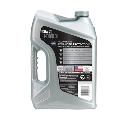 Image of Valvoline Advanced Full Synthetic SAE 0W-20 Motor Oil 5 QT, Case of 3
