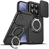 Funda para Xiaomi 17 con Cámara Deslizable. Negro Deslizable | Protección de Grado Militar Resistente a Golpes con Soporte Giratorio 360° para Xiaomi 17 2