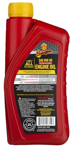 Aceite de motor sintético 0W-20 Schaeffer 1 cuarto miniatura 2