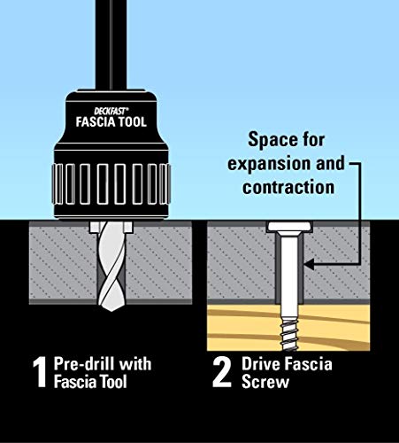 Deckfast Fascia Screws #65 Rosy Brown 9 x 1-7/8" Stainless Steel Fascia Screws - 100 pieces - Thumbnail 3