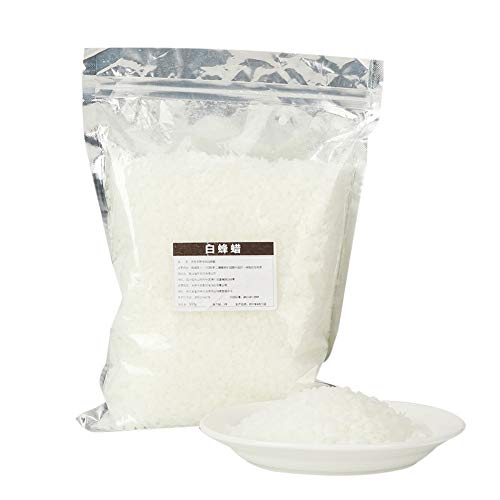 Opiniones de Ceras de abejas los mejores 10. 47 Pellets De Cera De Abejas, Material De Cosméticos Bronceado Labial, Bálsamo Labial, Jabón Y Conos De Cera De Abeja For Hidratantes Con Base Velas - Easy Melt Beeswax(500G)