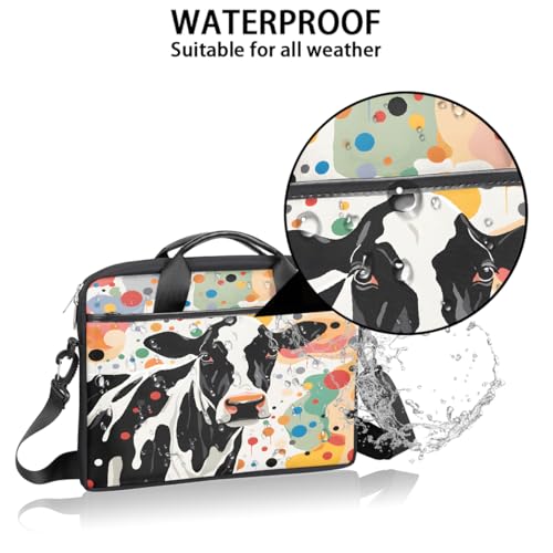 Bolsa para portátil Colorful Spotted Cow 15 pulgadas miniatura 3