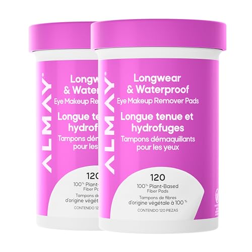Almay Makeup Remover Pads, Longwear & Waterproof, Hypoallergenic, Fragrance-Free, Dermatologist...