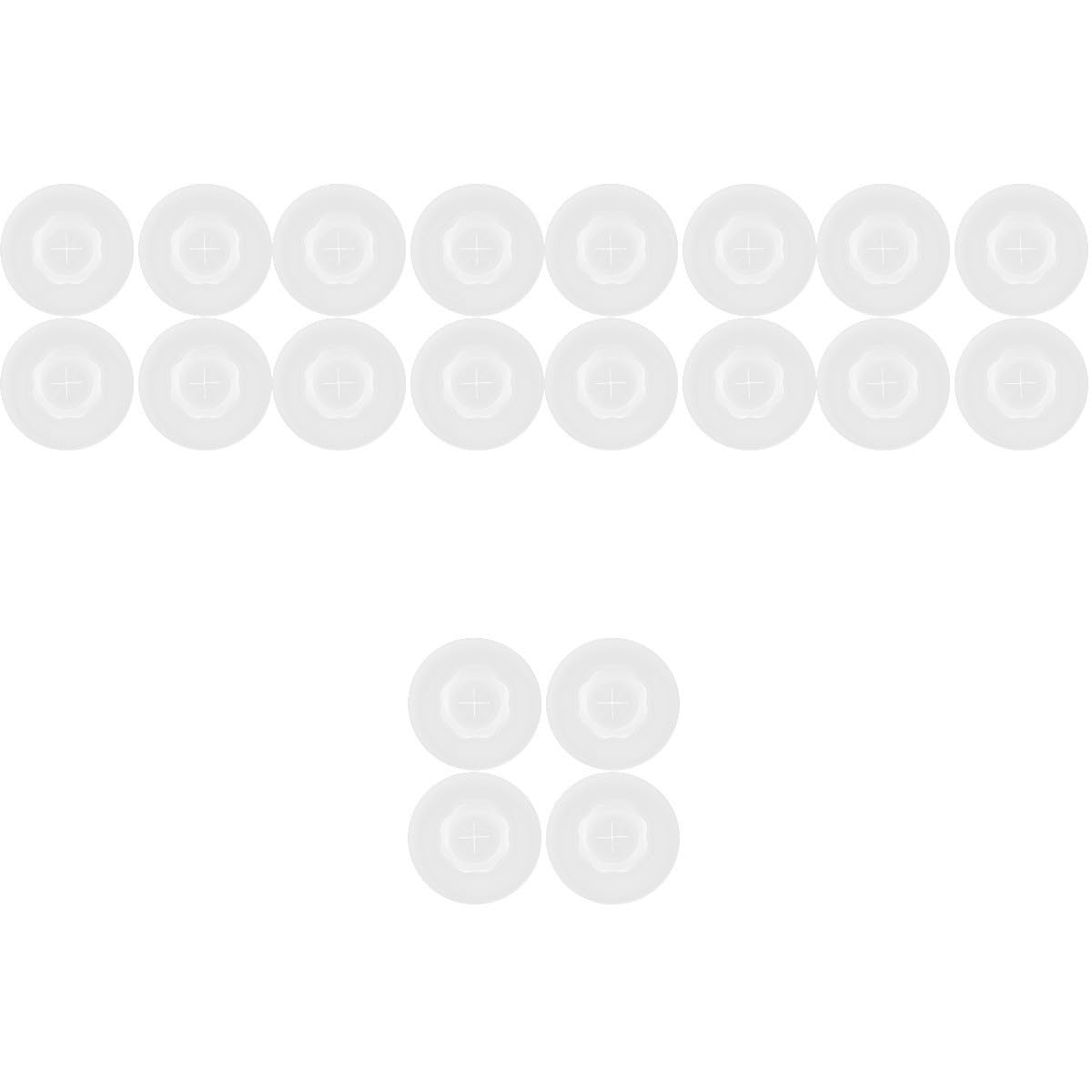 Alipis 20pièces Couvercles Silicone Avec Trou Pour Couvercles Réutilisables Pour Lids Universels Silicone Alimentaire Accessoires Pour Maison Et Extérieur