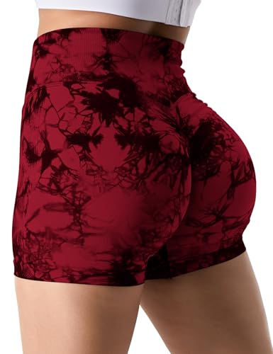 Image of YEOREO Professional Women Workout Shorts 3.6 inch Scrunch Shorts Seamless High Waisted Contour Gym Yoga Biker Shorts