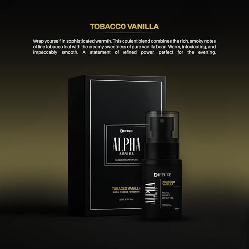 Image of DIFFUZE Alpha Series Luxury Car Perfume for Men | Inspired by Designer Fragrances | Set of 3 (Mariner, Tobacco Vanilla & Tobacco Oud) | Long-Lasting Premium Car Scent | Luxury car perfume