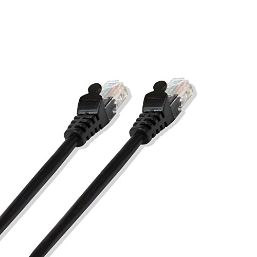 Cable de red Ethernet Cat-5e UTP RJ45 10FT negro miniatura 2