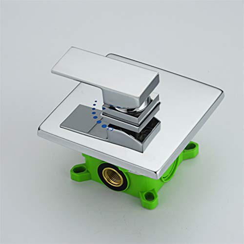 UZSYLE Carré Hôtel Douche À Encastrer Fixé Tête Commun Intégré Dans La Paroi De Douche Encastré Noyé Dans Le Mur Tout Le Processus De Cuivre Ensemble De Douche, C