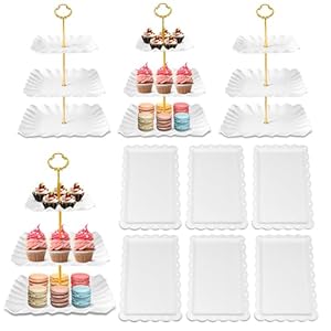 DIDROOM Pack of 10 Dessert Table Di...