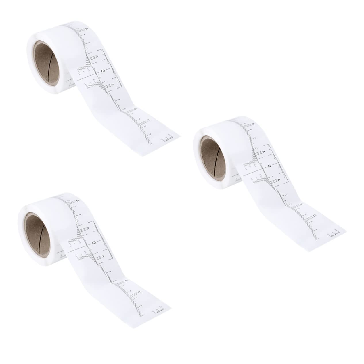 Healvian 3rotoli Roll Di Adesivi Per Sopracciglia Stencil Riutilizzabile Per Misurare e Disegnare Sopracciglia Simmetriche Strumento Pratico Per Principianti Facile Da Usare e Sicuro Per La