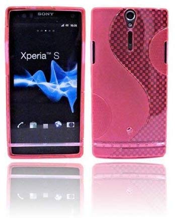 S Line TPU – Carcasa para Sony Xperia S Lt26i silicona Carcasa Cover Case Silicona Protección en rosa @ Energmix