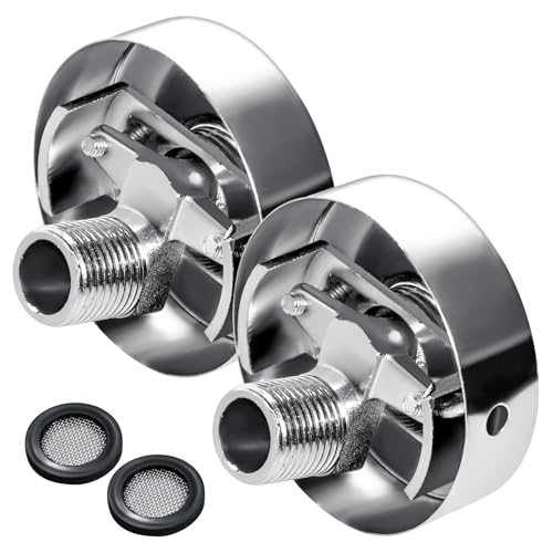 Vipuikos 2 Stück Duscharmatur Adapter Verstellbar, Duscharmatur Anschluss Badezimmer Adapter Flexibel, Messing S Anschluss Exzenter 1/2 auf 3/4 für Einstellen Wasserventils, Wasserleckprobleme