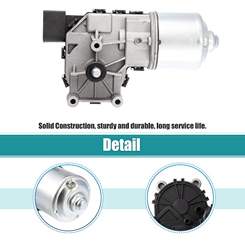 X AUTOHAUX Car Front Windshield Wiper Motor for Volkswagen Jetta 2011 2012 2013 2014 2015 2016 2017 2018 Replace 5C7955113D 6R1955119A 5C6955121A 5C6-955-113-A 5C7-955-113-A by X AUTOHAUX - Image 4