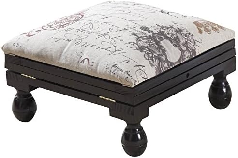 Gablemere 3 Position Footstool-Mahogany, 30.5 x 30.5 x 20 cm