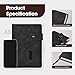Notebook and Pen Set, A5 Lined Leather Journal Notebook, 200 Pages 100 Gsm Thick Ruled Paper, Personal Organiser Black Leather Journal, A5 Diary for Men Women School, Travel, Business, Work, Writing