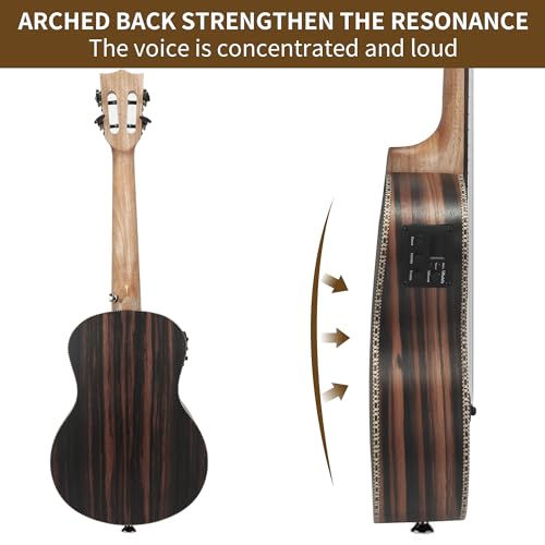 26-inch electric ukulele beginner bundle  left-handed friendly with amp gig bag and accessories