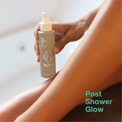 Hume Supernatural Dry Body Oil Spray - Moisturizing Oil For Dry Skin, After Shower Body Oils For Women And Men, Dry Oil Body Spray, Nourishing, Hydration, Glow, Probiotic, Fragrance Free, 3 Pack #TOP4