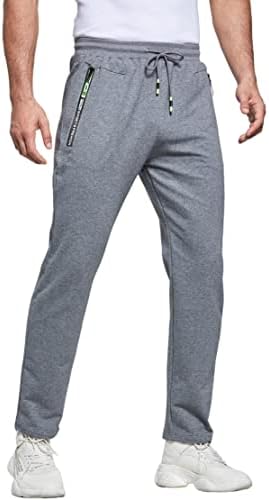 ZOXOZ Jogginghose Herren Baumwolle mit Reißverschluss Taschen Sweatpants Herren Hose