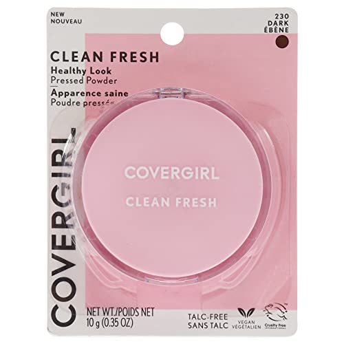 COVERGIRL Clean Fresh Pressed Powder, Dark, 0.35 Oz - image 1